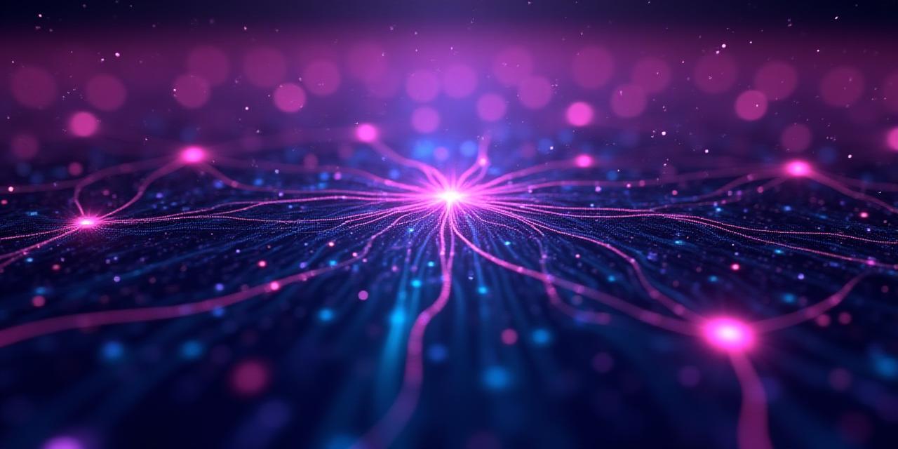 Abstract digital network representing enterprise legal framework